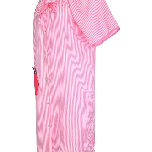 JEFFRICO House Dresses for Women with Pockets - Lightweight Breathable Pink - Picture 3 of 4